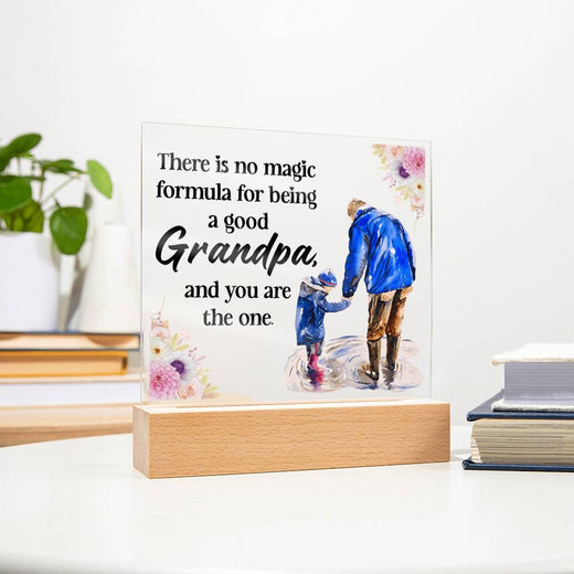 Acrylic Square Design Grandpa