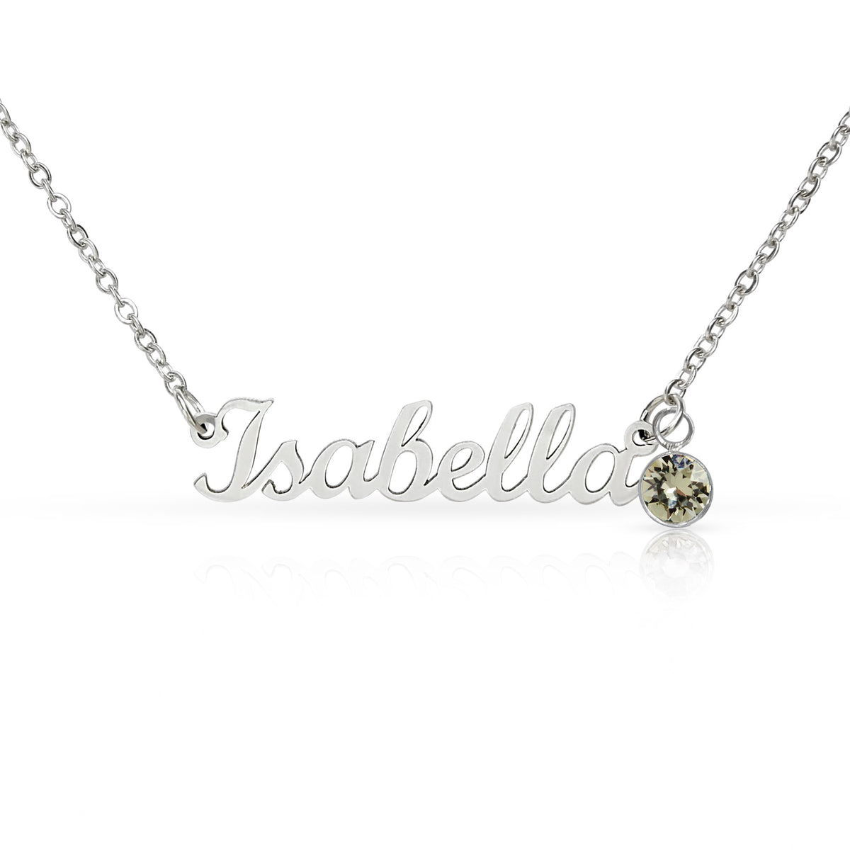 Personalized Name and Birthstone Necklace for Wife, Sentimental Gift