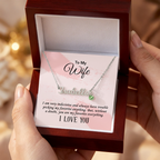 Personalized Name and Birthstone Necklace for Wife, Sentimental Gift
