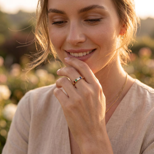 Lucky Mama Birthstone Ring
