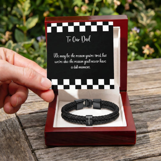 To Our Dad Personalized Name Bracelet, Gift from Kids