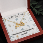 To My Best Friend Endless Love Necklace, Funny Best Friend Gift