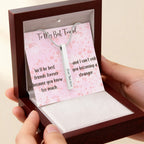 To My Best Friend Personalized 4-Sided Engraved Necklace, Funny Best Friend Gift