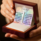 To My Sister Personalized 4-Sided Engraved Necklace, Sentimental Sister Gift