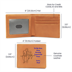 To My Son Leather Wallet, Stay Strong Loyal and True, Gift from Dad
