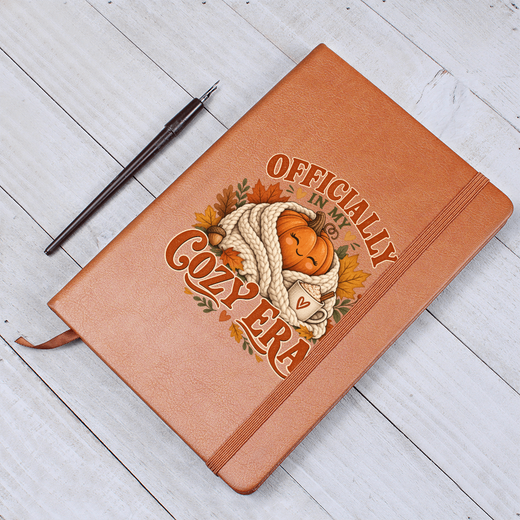 Officially In My Cozy Era - Vegan Leather Journal
