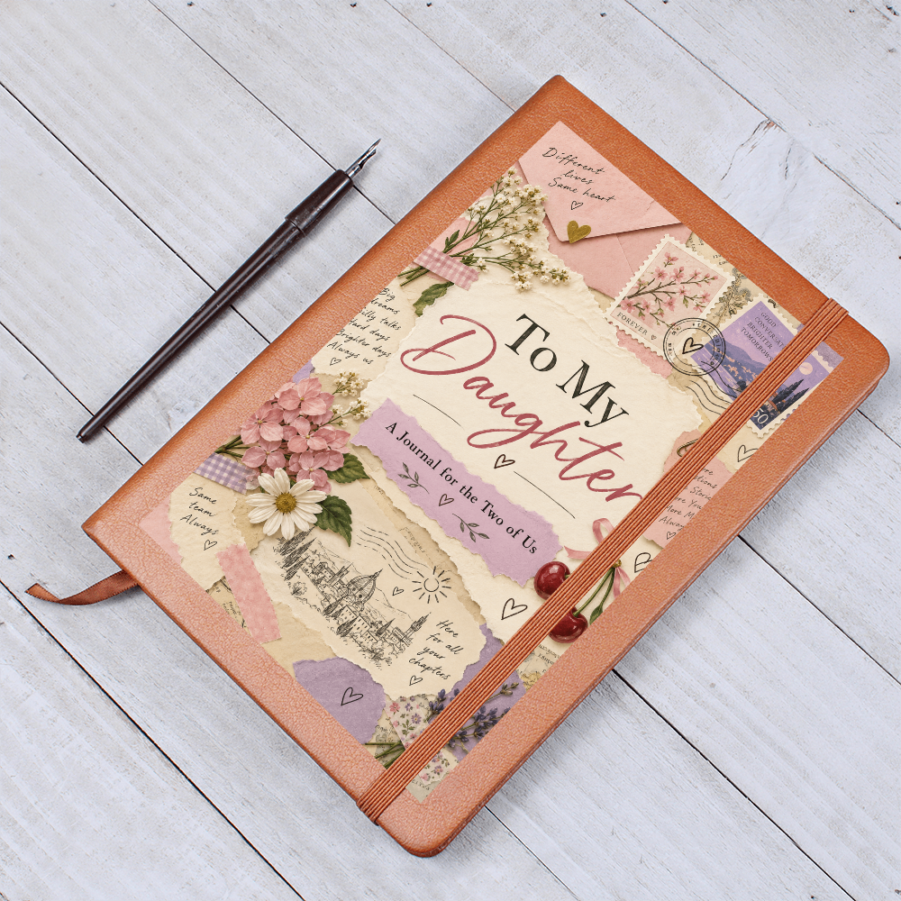 To My Daughter Journal, Mother Daughter Writing Journal, Soft Floral Design