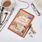 To My Daughter Journal, Mother Daughter Writing Journal, Soft Floral Design