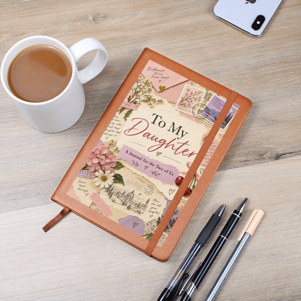 To My Daughter Journal, Mother Daughter Writing Journal, Soft Floral Design