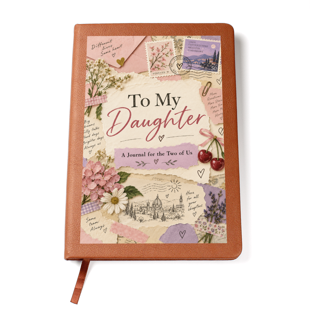 To My Daughter Journal, Mother Daughter Writing Journal, Soft Floral Design