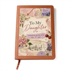 To My Daughter Journal, Mother Daughter Writing Journal, Soft Floral Design
