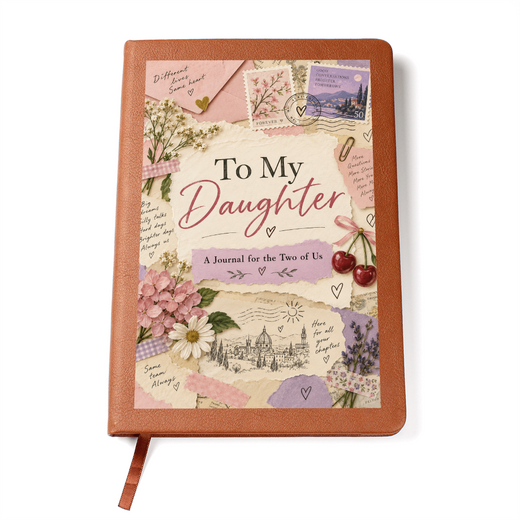 To My Daughter Journal, Mother Daughter Writing Journal, Soft Floral Design