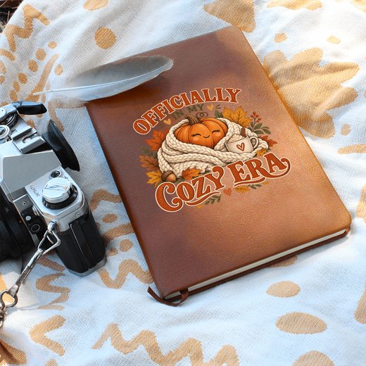 Officially In My Cozy Era - Vegan Leather Journal