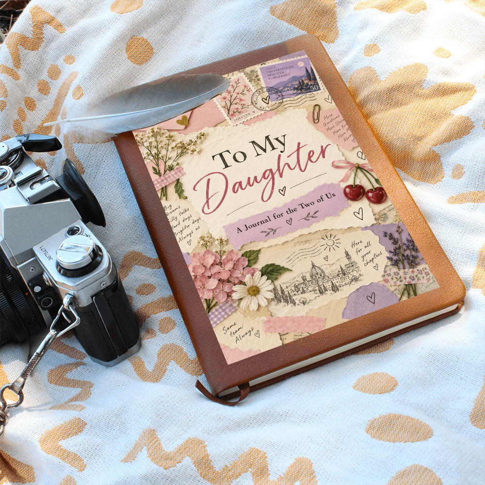 To My Daughter Journal, Mother Daughter Writing Journal, Soft Floral Design