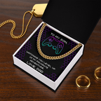 To My Son, Level Up Cuban Link Chain, Gamer Gift from Dad