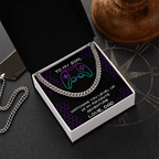 To My Son, Level Up Cuban Link Chain, Gamer Gift from Dad