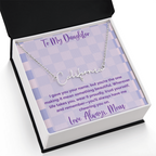 To My Daughter, Personalized Signature Name Necklace, Meaningful Gift from Mom
