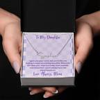 To My Daughter, Personalized Signature Name Necklace, Meaningful Gift from Mom