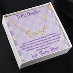 To My Daughter, Personalized Signature Name Necklace, Meaningful Gift from Mom