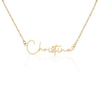 To My Daughter, Personalized Signature Name Necklace, Meaningful Gift from Mom