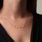 To My Daughter, Personalized Signature Name Necklace, Meaningful Gift from Mom