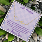 To My Daughter, Personalized Signature Name Necklace, Meaningful Gift from Mom