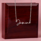 To My Daughter, Personalized Signature Name Necklace, Meaningful Gift from Mom