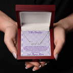 To My Daughter, Personalized Signature Name Necklace, Meaningful Gift from Mom
