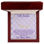 To My Daughter, Personalized Signature Name Necklace, Meaningful Gift from Mom