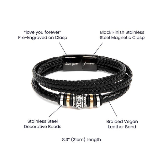 To My Soulmate, Love You Forever Bracelet, Funny Gift for Him