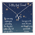 To My Best Friend Zodiac Necklace, Funny Astrology Gift