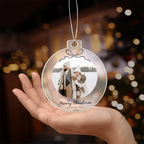 Personalized Family Photo Christmas Acrylic Ornament