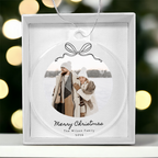 Personalized Family Photo Christmas Acrylic Ornament