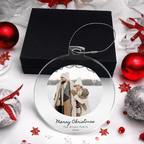 Personalized Family Photo Christmas Acrylic Ornament