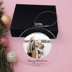 Personalized Family Photo Christmas Acrylic Ornament