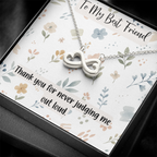 To My Best Friend Endless Love Necklace, Funny Best Friend Gift