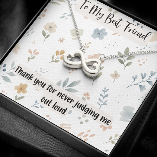 To My Best Friend Endless Love Necklace, Funny Best Friend Gift