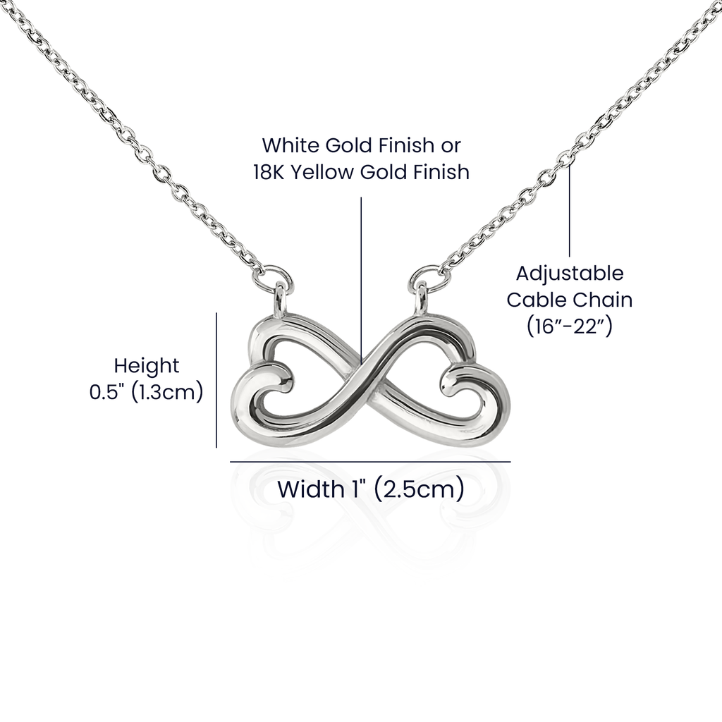 To My Best Friend Endless Love Necklace, Funny Best Friend Gift