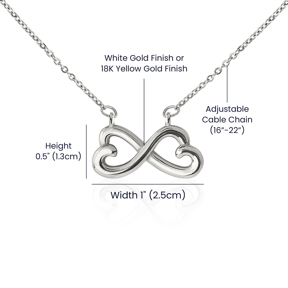 To My Best Friend Endless Love Necklace, Funny Best Friend Gift