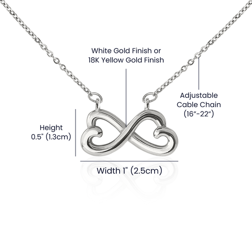To My Best Friend Endless Love Necklace, Funny Best Friend Gift
