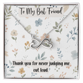 To My Best Friend Endless Love Necklace, Funny Best Friend Gift