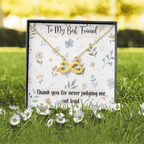 To My Best Friend Endless Love Necklace, Funny Best Friend Gift