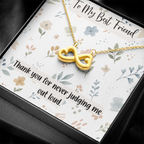 To My Best Friend Endless Love Necklace, Funny Best Friend Gift