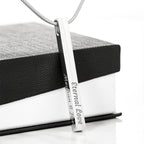 To My Best Friend Personalized 4-Sided Engraved Necklace, Funny Best Friend Gift