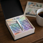 To My Sister Personalized 4-Sided Engraved Necklace, Sentimental Sister Gift