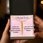 To My Best Friend Personalized 4-Sided Engraved Necklace, Funny Best Friend Gift