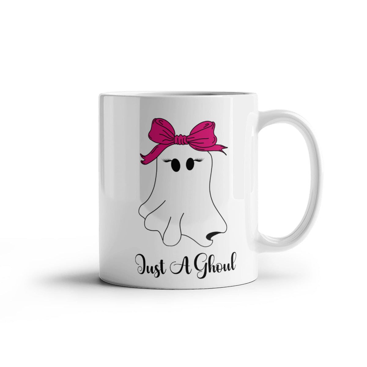 Just a Ghoul Mug, Cute Halloween Ghost Coffee Cup, Gift for Her