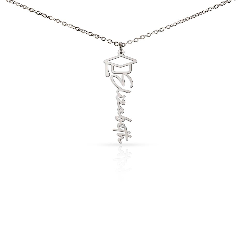 Congratulations Graduate Name Necklace