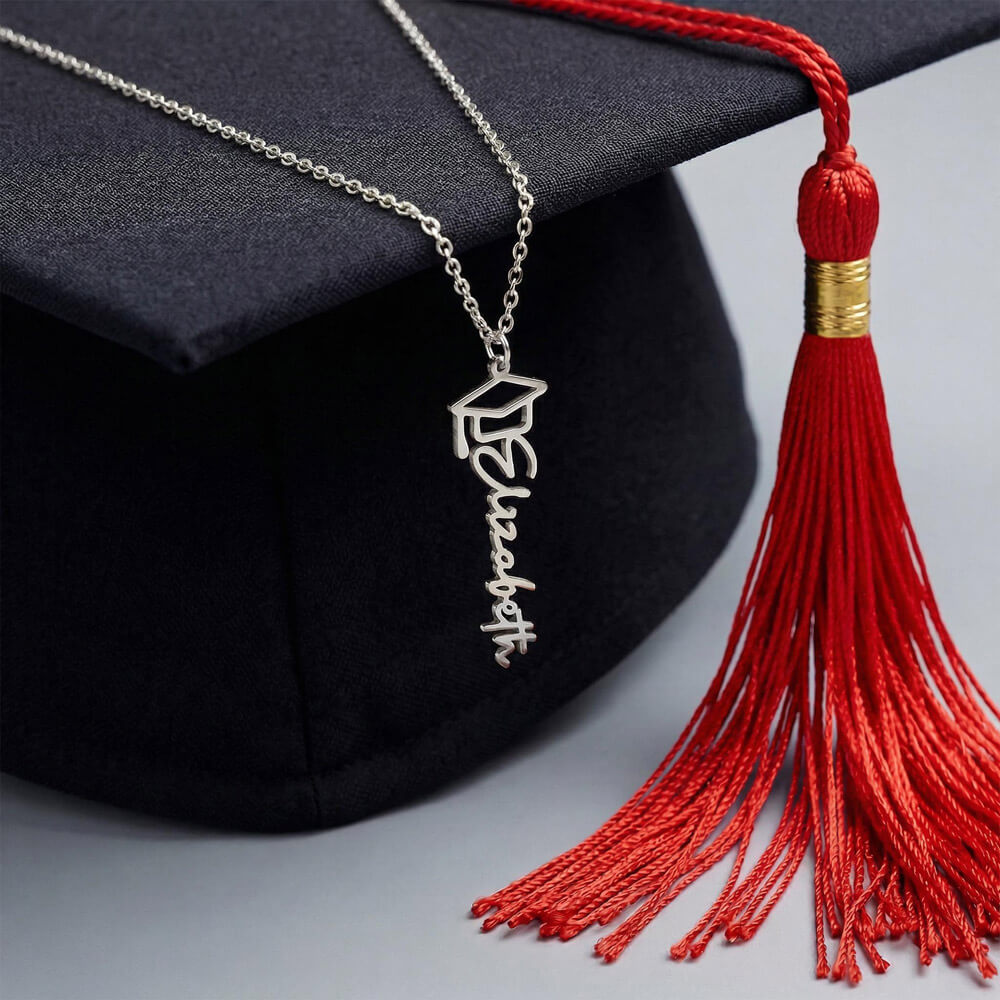 Congratulations Graduate Name Necklace