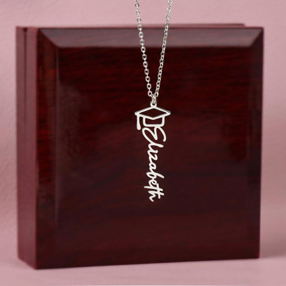Congratulations Graduate Name Necklace
